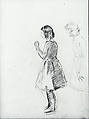 Two Studies of a Girl, Henry Tonks British, Graphite on paper