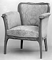 Armchair, Georges de Feure French, Pearwood, silk