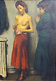 Two Girls, Raphael Soyer  American, born Russia, Oil on canvas