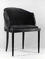 Chair, Jules Bouy  American, born France, Wood and velvet