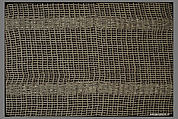 Textile sample, Anni Albers  American, born Germany, Linen, metallic thread