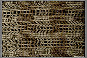 Textile sample, Anni Albers  American, born Germany, Cotton, jute and metal foil