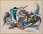 Still Life, Preston Dickinson  American, Pastel on paper, mounted on board