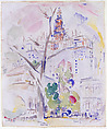 Municipal Building, New York (recto): Flatiron Building, New York (verso), John Marin  American, Watercolor and charcoal on paper