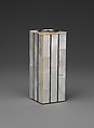 Pencil Holder, Josef Hoffmann  Austrian, Wood, mother-of-pearl, ebony, silver, suede