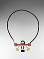 Euphoria Necklace, Ettore Sottsass  Italian, born Austria, Enameled metal, rubber and metal