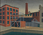 Waterfront Mill, Niles Spencer  American, Oil on canvas