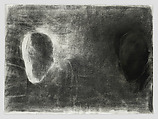Manuel y Mary Julia Series No. 6, Manuel Neri  American, Charcoal and black oil pastel with traces of white pigment on paper