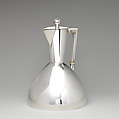 Pitcher, Christopher Dresser  British, Scottish, Silver-plate, ivory