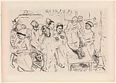 Large Operating Room, from the portfolio ¦Faces¦, Max Beckmann German, Drypoint