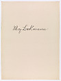 Hell, Max Beckmann (German, Leipzig 1884–1950 New York), Portfolio of eleven transfer lithographs