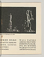 Joseph Urban Announces the arrival of new Artcraft work from the Artists of Vienna Modern Interiors, Joseph Urban (American (born Austria), Vienna 1872–1933 New York), Color lithograph (cover); photomechanical print (three bifolios)