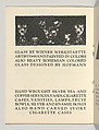 Joseph Urban Announces the arrival of new Artcraft work from the Artists of Vienna Modern Interiors, Joseph Urban (American (born Austria), Vienna 1872–1933 New York), Color lithograph (cover); photomechanical print (three bifolios)