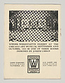 Joseph Urban Announces the arrival of new Artcraft work from the Artists of Vienna Modern Interiors, Joseph Urban (American (born Austria), Vienna 1872–1933 New York), Color lithograph (cover); photomechanical print (three bifolios)