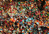 Untitled #87b, Howardena Pindell (American, born Philadelphia, Pennsylvania, 1943), Collage of cut and torn paper, punched paper, acrylic, watercolor, board, and thread on board, mounted on board