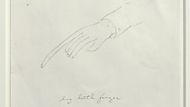 Big Little Finger, William Wegman (American, born 1943), Graphite on paper