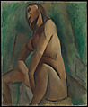 Seated Female Nude, Pablo Picasso (Spanish, Malaga 1881–1973 Mougins, France), Oil on canvas