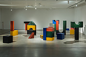 Lyautey Unit Blocks (Play), Yto Barrada (Moroccan, born Paris, France, 1971), Wood and paint