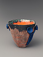 Fat conical vase, Zizipho Poswa (South African, born 1979), Glazed ceramic