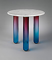 Orion Table, Ini Archibong American, Glass, Carrara marble, Swiss