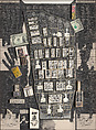 Henry Fonda Foot Dollar Bill, Ray Johnson American, Collage of ink, cut printed papers, boards, matte opaque paint, and dollar bills on board