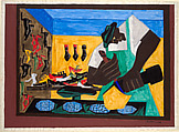 The Shoemaker, Jacob Lawrence  American, Watercolor and opaque watercolor over graphite on paper