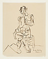 Seated Figure, Elemér de Kóródy  Hungarian, Ink on paper