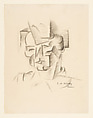 Cubist Study of a Head, Elemér de Kóródy  Hungarian, Charcoal on paper