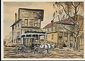 The False Front, Charles Ephraim Burchfield  American, Watercolor and opaque watercolor over graphite on paper