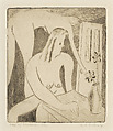 Vase of Flowers, Hayward Louis Oubré Jr.  American, Etching