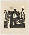 Paris Rooftops, John Wilson  American, Lithograph