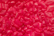 Love (Pyramid), Maren Hassinger (American, born Los Angeles, California, 1947), Pink plastic bags filled with air, breath, love notes, and steelhead pushpins