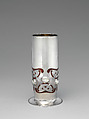 Vase, Liberty & Co. (British, founded London, 1875), Silver, enamel, and mother-of-pearl