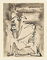 Untitled, Wifredo Lam  Cuban, Pen, brush and black ink, with traces of graphite on paper