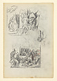 Untitled, Jackson Pollock (American, Cody, Wyoming 1912–1956 East Hampton, New York), Graphite with traces of colored pencil on paper (recto) ; colored pencil and graphite on paper (verso)