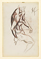 Untitled, Jackson Pollock (American, Cody, Wyoming 1912–1956 East Hampton, New York), Colored pencil and graphite on paper (recto) ; Colored pencil on paper (verso)