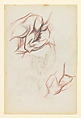 Untitled, Jackson Pollock (American, Cody, Wyoming 1912–1956 East Hampton, New York), Colored pencil and graphite on paper (recto) ; colored pencil and graphite on paper (verso)