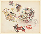 Untitled, Jackson Pollock (American, Cody, Wyoming 1912–1956 East Hampton, New York), Colored pencils and graphite on paper (recto) ; graphite on paper (verso)