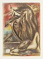 Untitled, Jackson Pollock  American, Colored pencils and graphite on paper