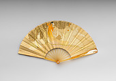 Fan, Georges de Feure French, Painted silk, horn, bone