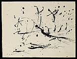 Untitled, Jackson Pollock  American, Black ink on paper