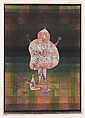 Ventriloquist and Crier in the Moor, Paul Klee  German, born Switzerland, Watercolor and transferred printing ink on paper, bordered with ink, mounted on paperboard