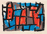The Hour Before One Night, Paul Klee  German, born Switzerland, Gouache on paper, mounted on paperboard