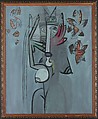 Goddess with Foliage, Wifredo Lam  Cuban, Opaque watercolor on paper