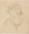 Lady with Hat, Joan Miró  Spanish, Graphite on paper