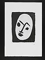White Mask, Henri Matisse French, Lift ground aquatint
