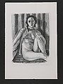 Model Wearing a Tulle Blouse, Henri Matisse French, Lithograph