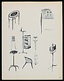 "Croquis de Ruhlmann" Portfolio, Léon Moussinac (French, 1890–1964), Photo mechanical prints (possibly colotypes); cardboard cover with cloth ties