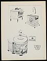 "Croquis de Ruhlmann" Portfolio, Léon Moussinac (French, 1890–1964), Photo mechanical prints (possibly colotypes); cardboard cover with cloth ties