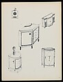 "Croquis de Ruhlmann" Portfolio, Léon Moussinac (French, 1890–1964), Photo mechanical prints (possibly colotypes); cardboard cover with cloth ties